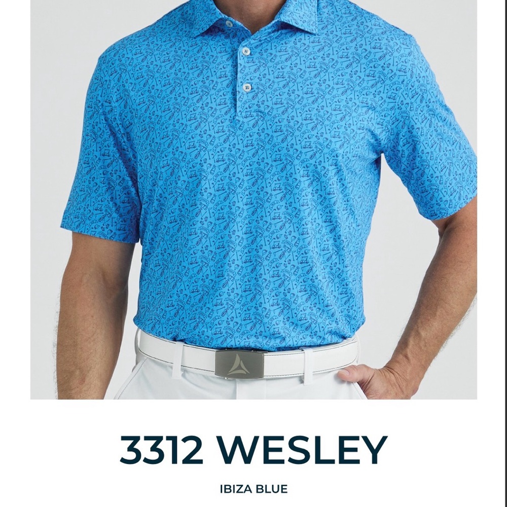 Bermuda Sands Apparel Polo Shirt in Ibiza Blue